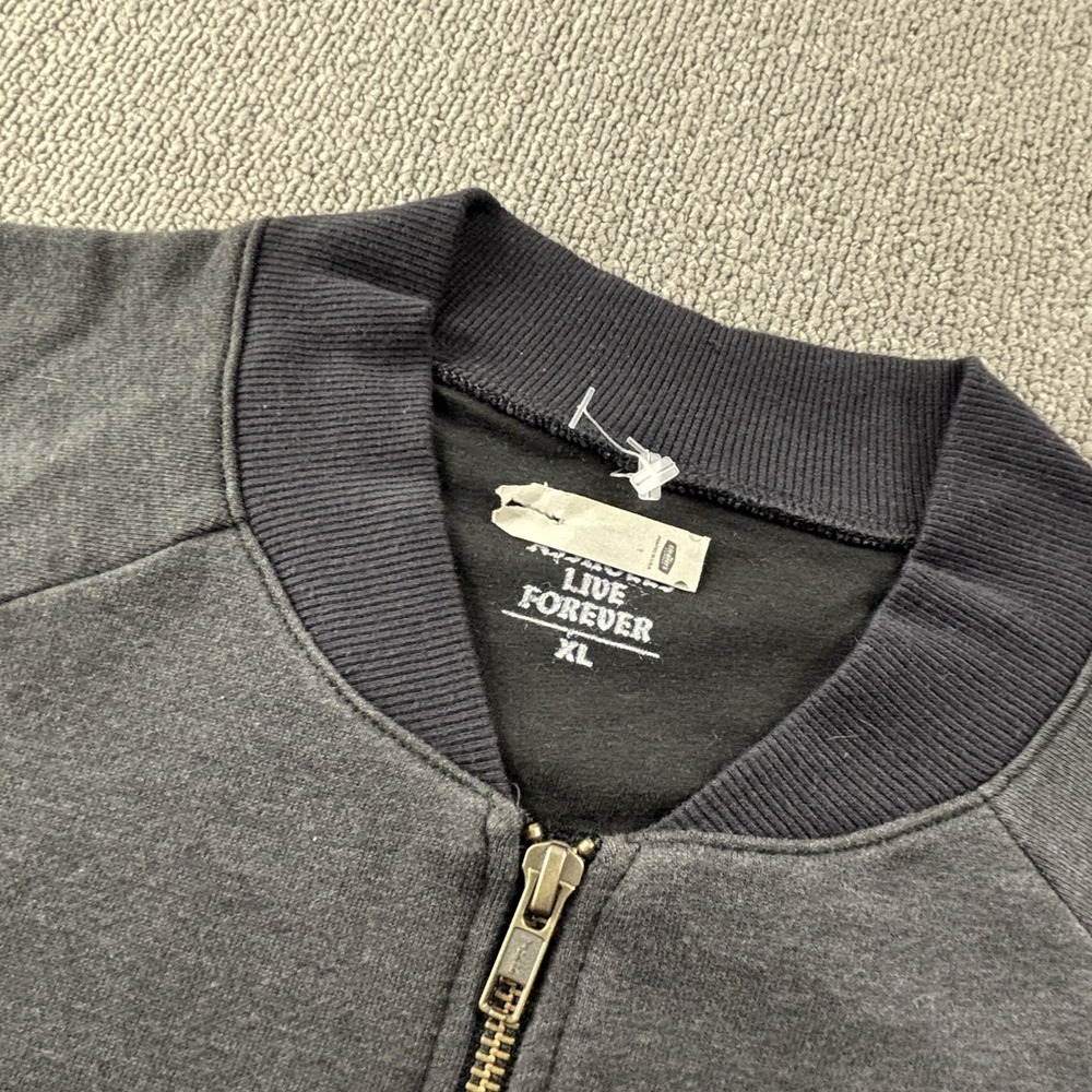 A**holes live forever Jacket Adult Size Extra Large Gray Full Zip Long Sleeve - Picture 9 of 14
